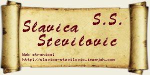 Slavica Stevilović vizit kartica